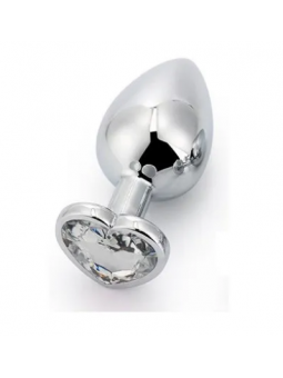 Plug Anal Coração Branco S