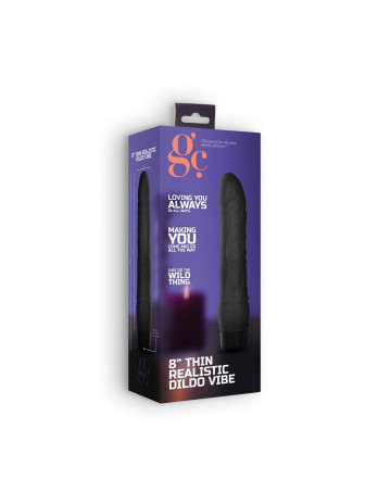 Vibrador Realístico Thin Preto