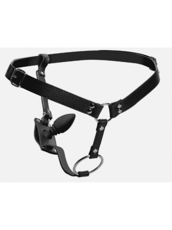 Arnês masculino com plug...